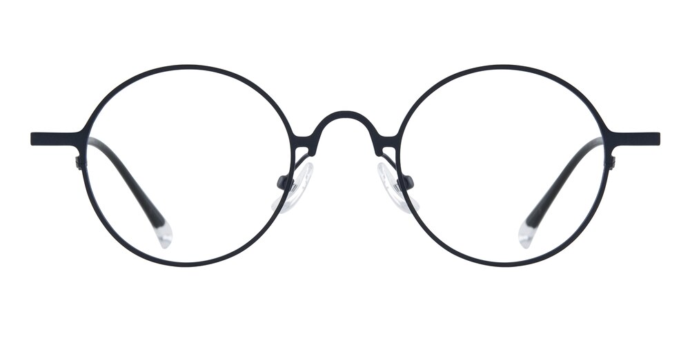 Alton Blue Round Titanium Eyeglasses