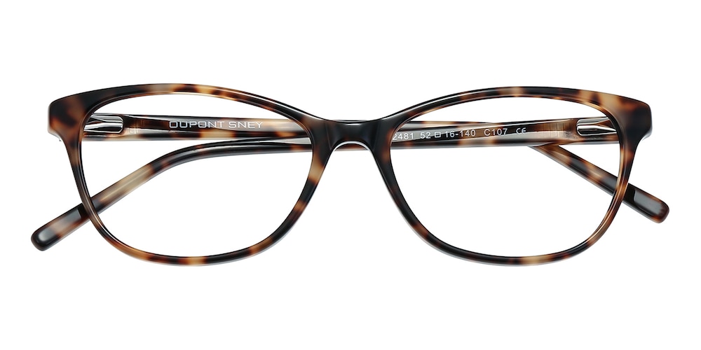 Clear Retro-Vintage Acetate Cat-Eye Full-Rim Eyeglasses