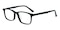 Macon Black Rectangle Acetate Eyeglasses