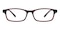 Creston Burgundy Rectangle Acetate Eyeglasses