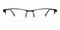 Charles Black Rectangle Titanium Eyeglasses