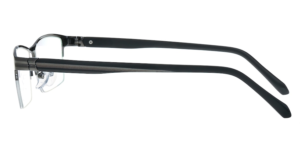 Charles Gunmetal Rectangle Titanium Eyeglasses