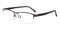 Charles Brown Rectangle Titanium Eyeglasses