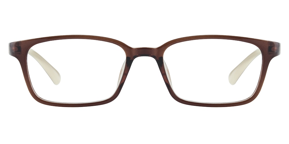 Orlando Brown Rectangle TR90 Eyeglasses