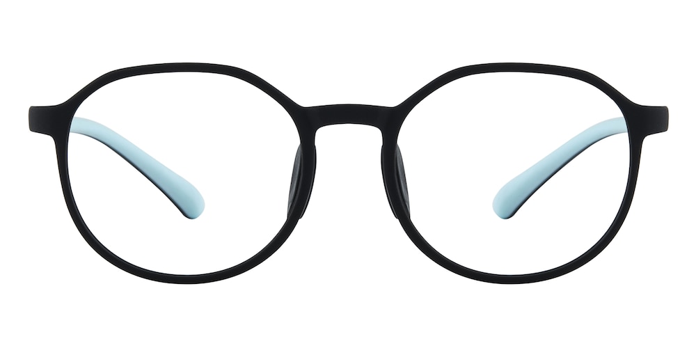 Park Black/Blue Round TR90 Eyeglasses