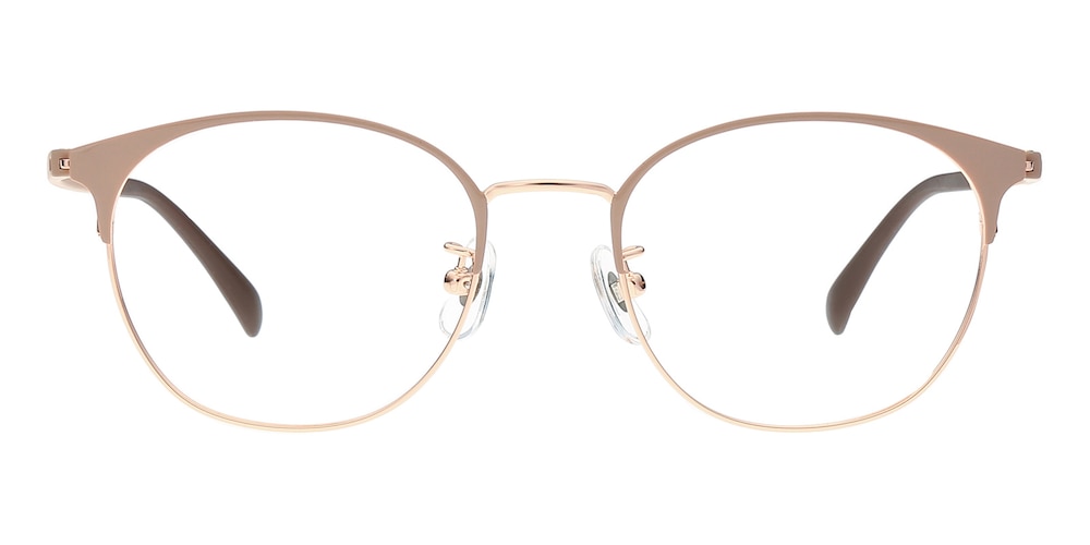 Ellen Pink Round Titanium Eyeglasses