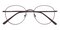Sonoma Brown Round Metal Eyeglasses