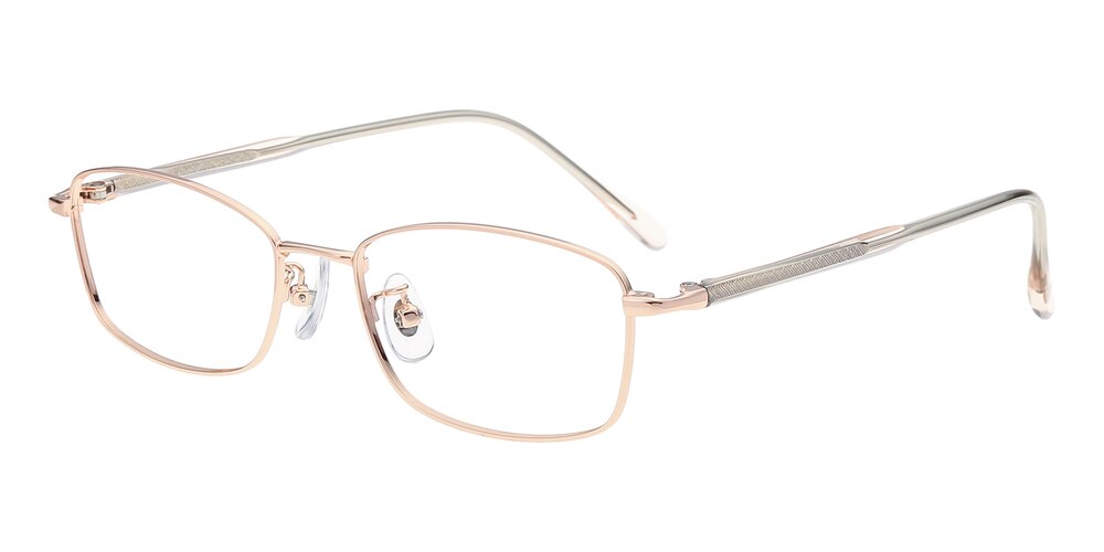 Jennifer Golden Oval Metal Eyeglasses