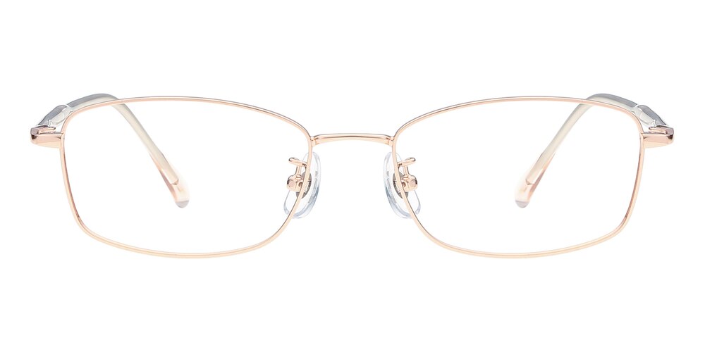 Jennifer Golden Oval Metal Eyeglasses