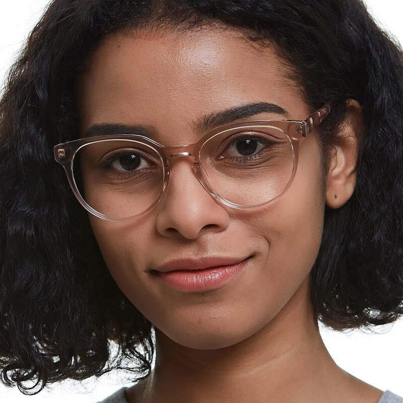 Maple Round Champagne FullFrame Acetate Eyeglasses