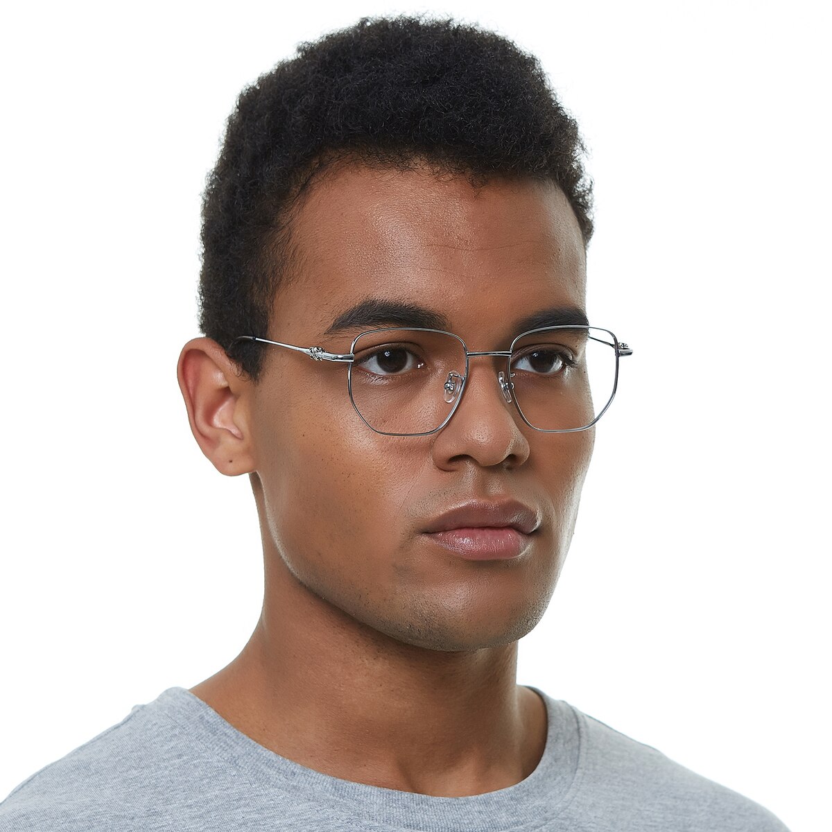 Wheaton Polygon Silver Eyeglasses