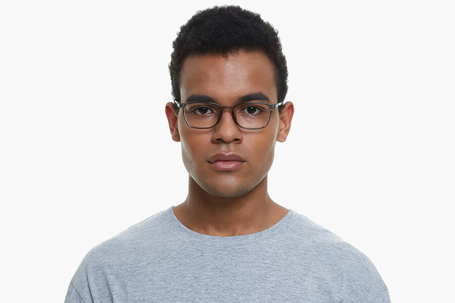 Peabody Rectangle Gray/Gunmetal Eyeglasses