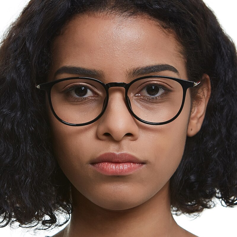 Nancy Black/Golden Oval TR90 Eyeglasses