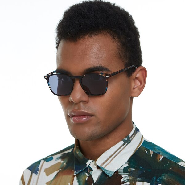 Amarillo Square Multicolor Full-Frame Acetate Sunglasses | GlassesShop