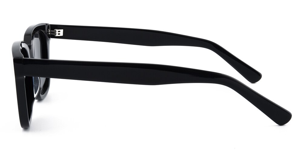 Versailles Black Rectangle Acetate Sunglasses