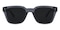 Versailles Gray Rectangle Acetate Sunglasses