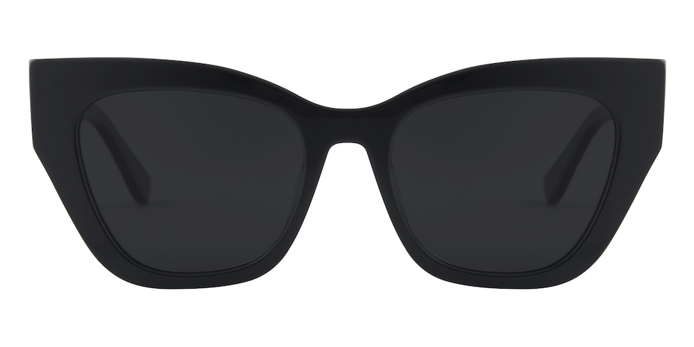 Frederica Black Cat Eye Acetate Sunglasses