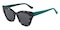 Frederica Tortoise/Multicolor/Green Cat Eye Acetate Sunglasses
