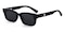 Joa Black Cat Eye TR90 Sunglasses