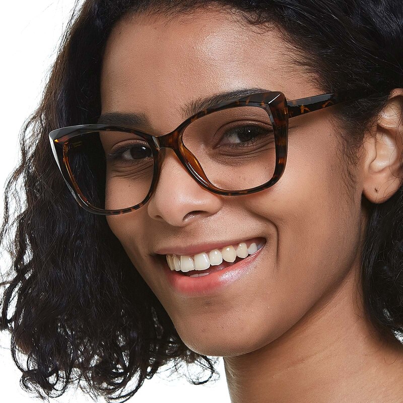 Annabelle Tortoise Cat Eye TR90 Eyeglasses
