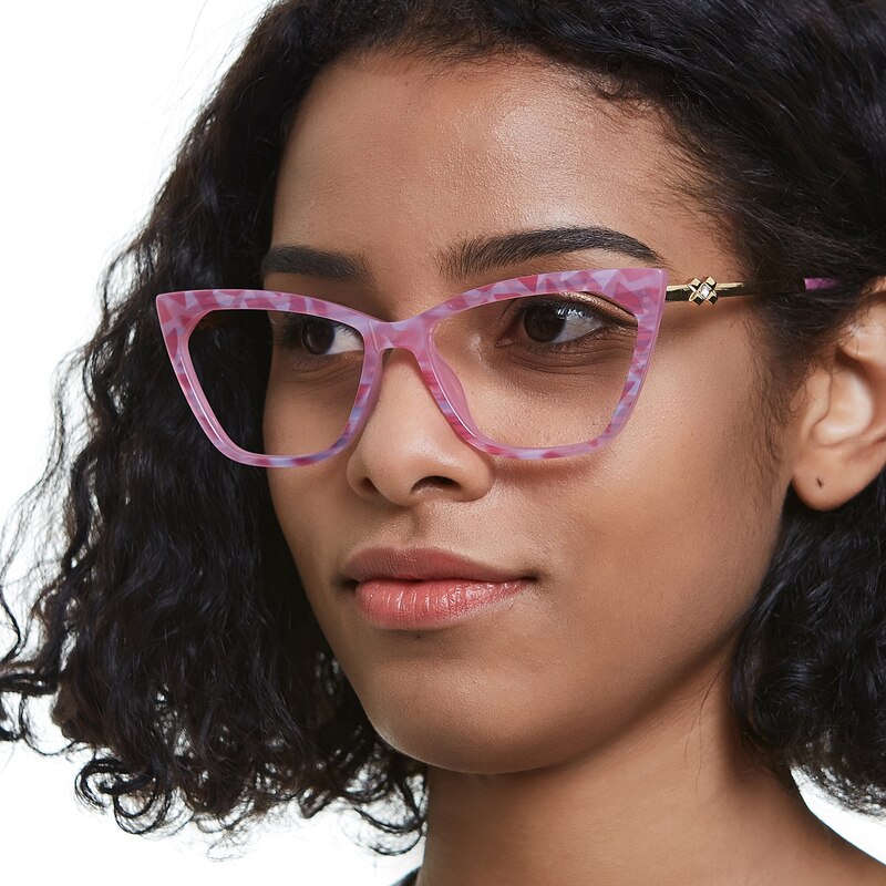 Madeline Pink Cat Eye TR90 Eyeglasses
