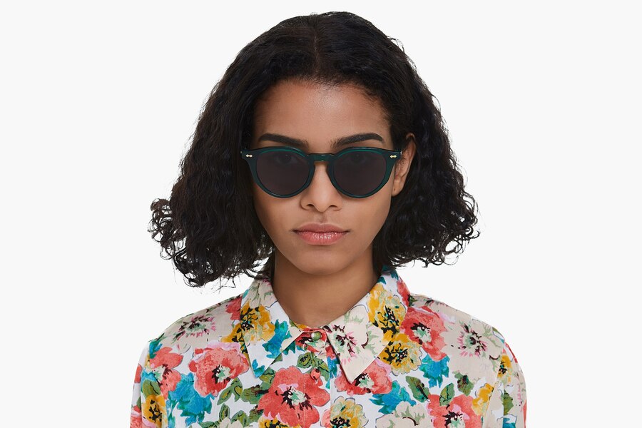 Williamsburg Round Green Eyeglasses