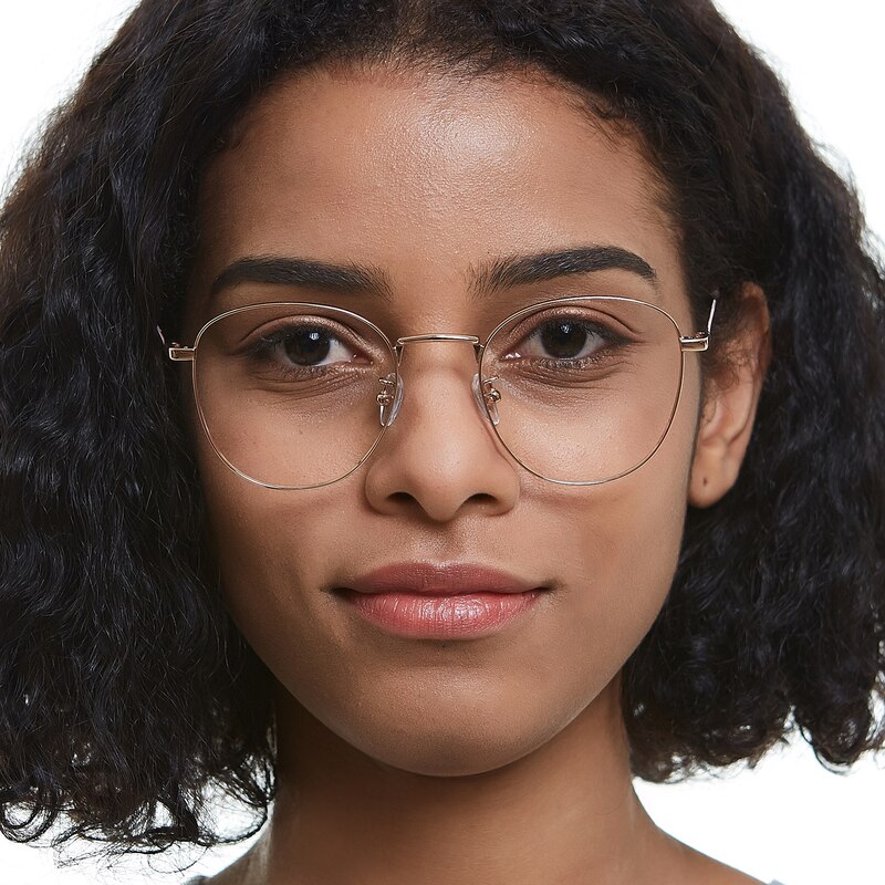 Walla Rose Gold Square Titanium Eyeglasses
