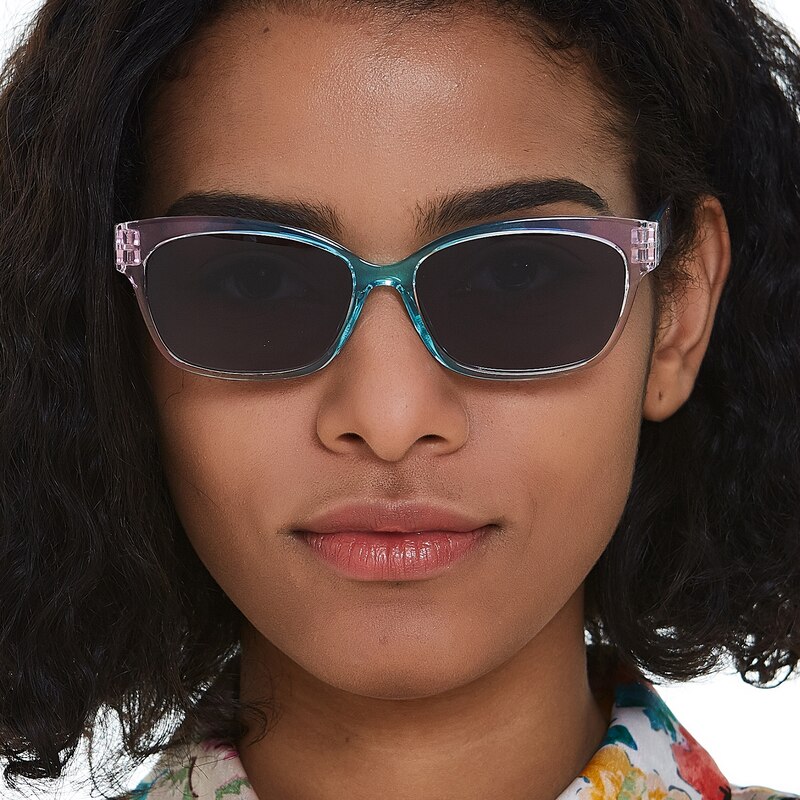 Tabitha Multicolor Rectangle TR90 Sunglasses