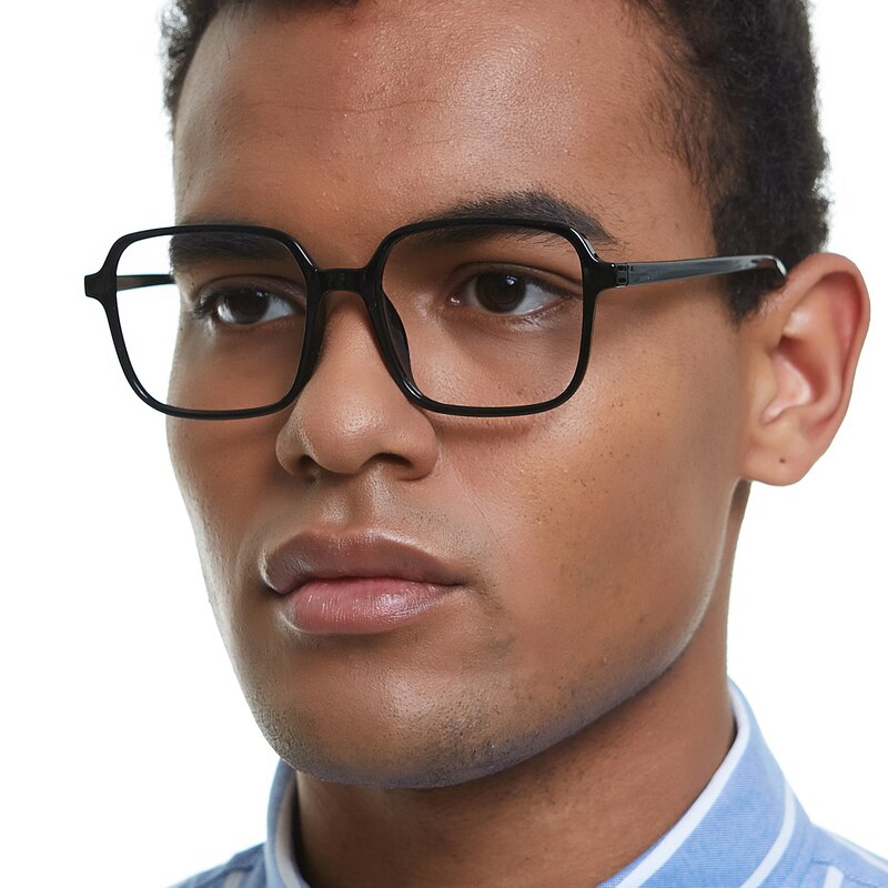 Windsor Black Square TR90 Eyeglasses