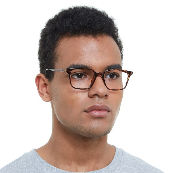 Lubbock Rectangle Tortoise Eyeglasses