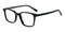DelRio Black Rectangle Acetate Eyeglasses
