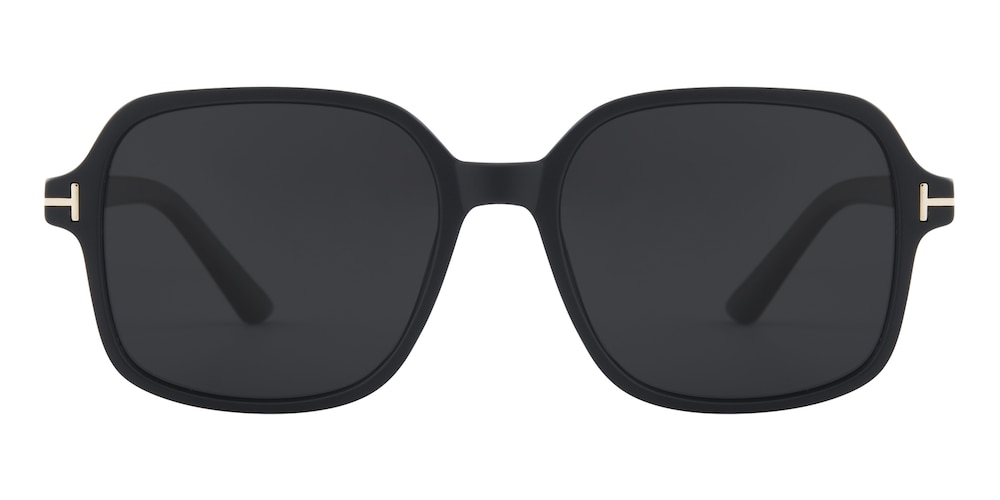 Superior Black Square TR90 Sunglasses