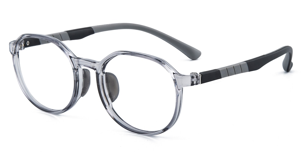 Besty Gray Round TR90 Eyeglasses