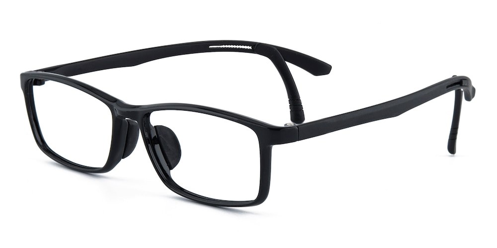Vineland Black Rectangle TR90 Eyeglasses