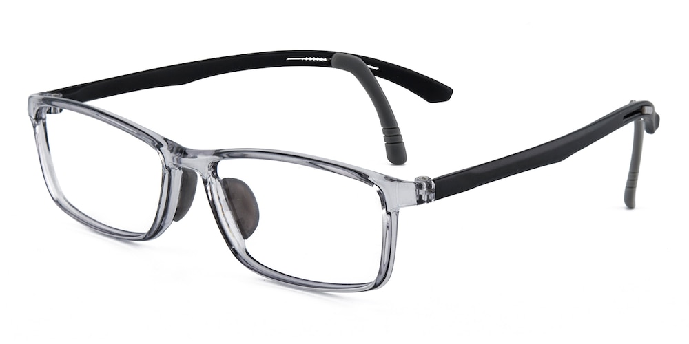 Vineland Gray/Black Rectangle TR90 Eyeglasses