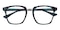 Ithaca Blue Tortoise Square TR90 Eyeglasses