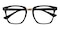 Ithaca Black Square TR90 Eyeglasses