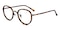 Syracuse Tortoise/Golden Round Acetate Eyeglasses