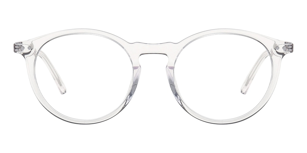 Olive Crystal Round Acetate Eyeglasses