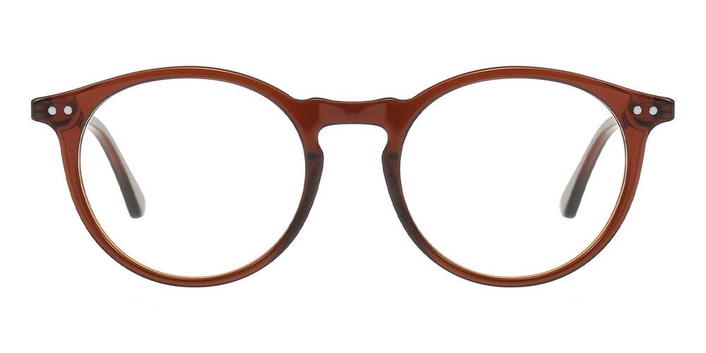 Love Brown Round Acetate Eyeglasses