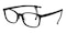 Joanna Black Rectangle TR90 Eyeglasses