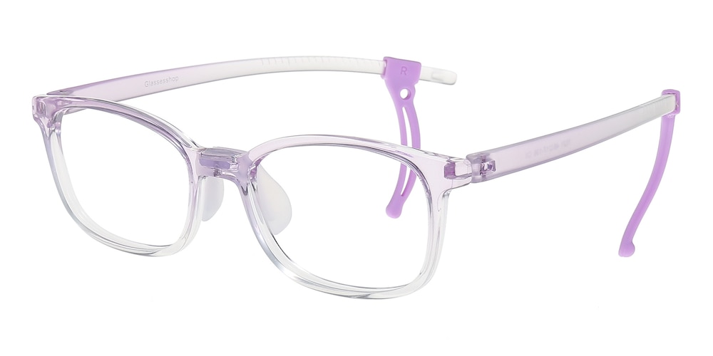 Joanna Purple Rectangle TR90 Eyeglasses