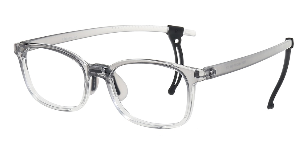 Joanna Gray/Crystal Rectangle TR90 Eyeglasses