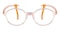 Margaret Orange Oval TR90 Eyeglasses