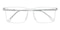Orleans Crystal/Silver Rectangle TR90 Eyeglasses