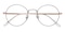 Kensee Green/Golden Round Titanium Eyeglasses