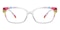 Rainbow Multicolor/Crystal Cat Eye TR90 Eyeglasses