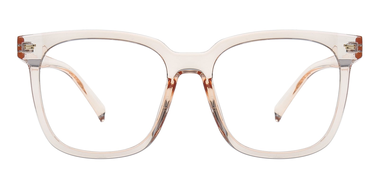 Joni Square,Horn Champagne Eyeglasses | Glassesshop
