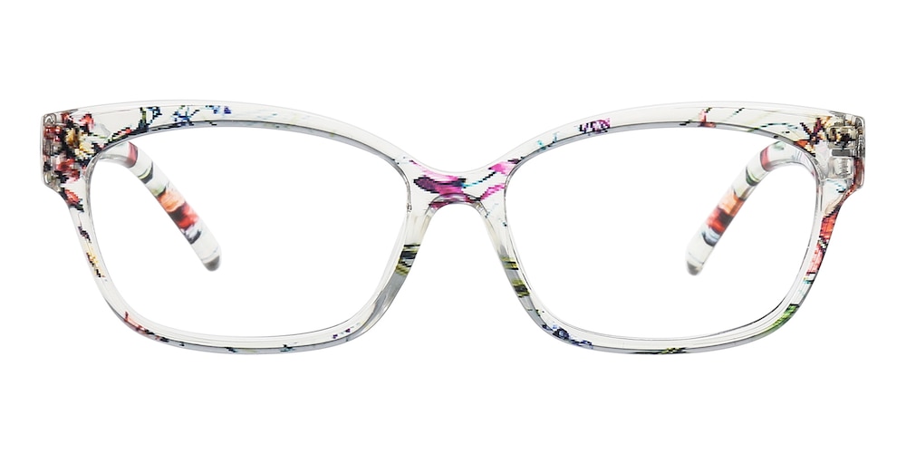 Lexingto Crystal/Floral Cat Eye TR90 Eyeglasses