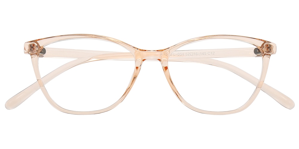 Gladys Light Orange Cat Eye TR90 Eyeglasses